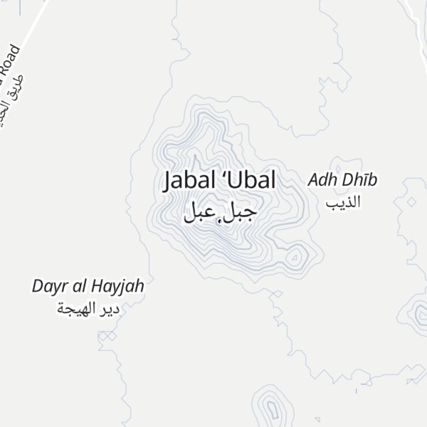 Map of Jabal `Ubal