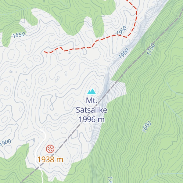 Map of Mt. Satsalike