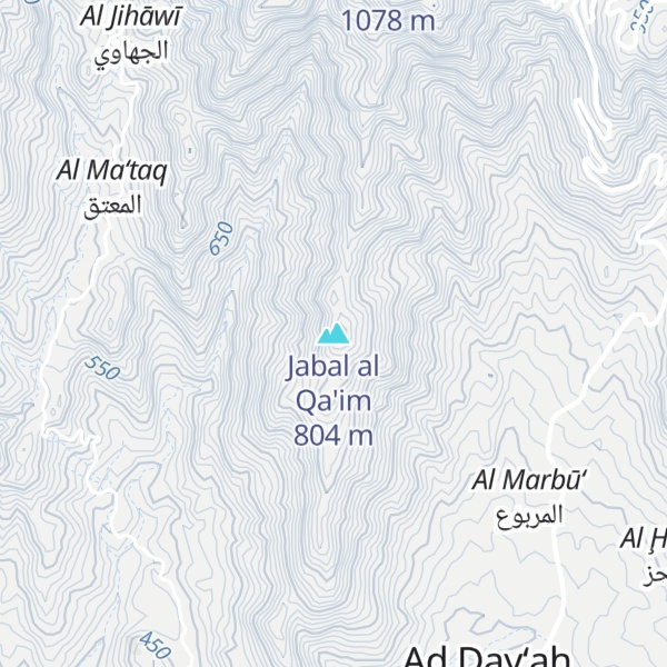 Map of Jabal al Qa'im