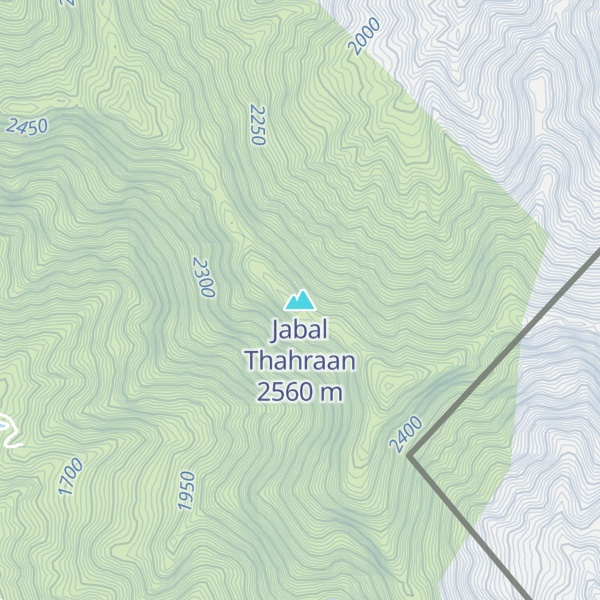 Map of Jabal Thahraan
