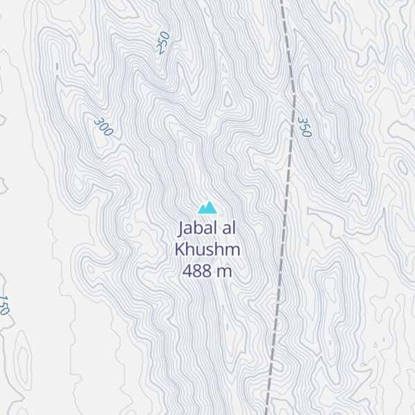 Map of Jabal al Khushm