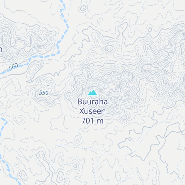 Map of Buuraha Xuseen