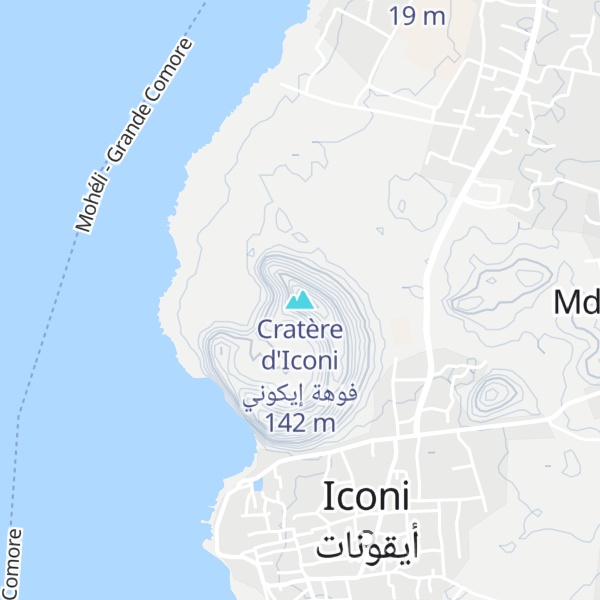 Map of Cratère d'Iconi فوهة إيكوني