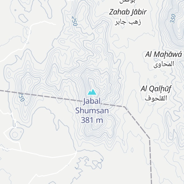 Map of Jabal Shumsan