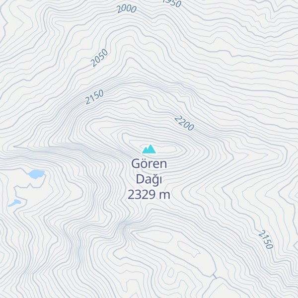 Map of Gören Dağı