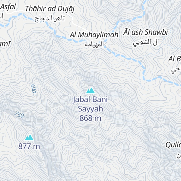 Map of Jabal Bani Sayyah