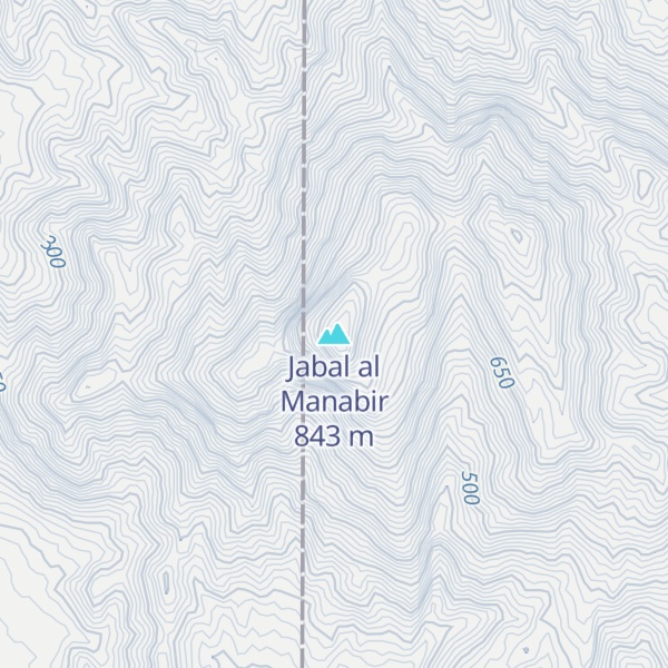 Map of Jabal al Manabir