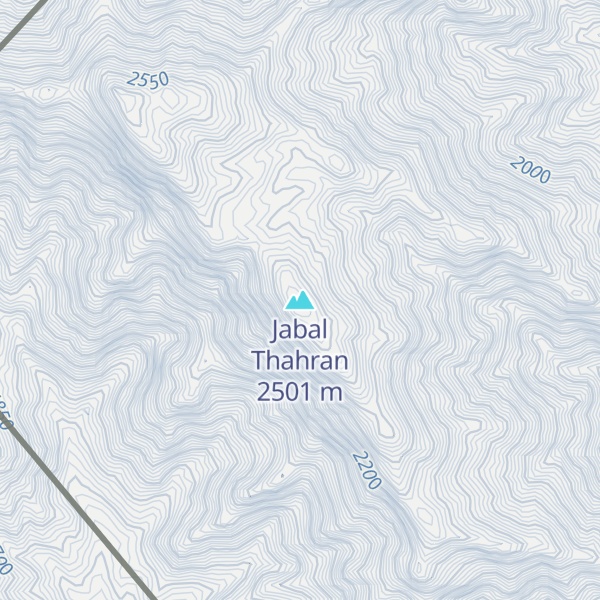 Map of Jabal Thahran
