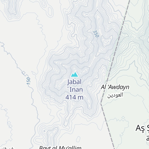 Map of Jabal `Inan