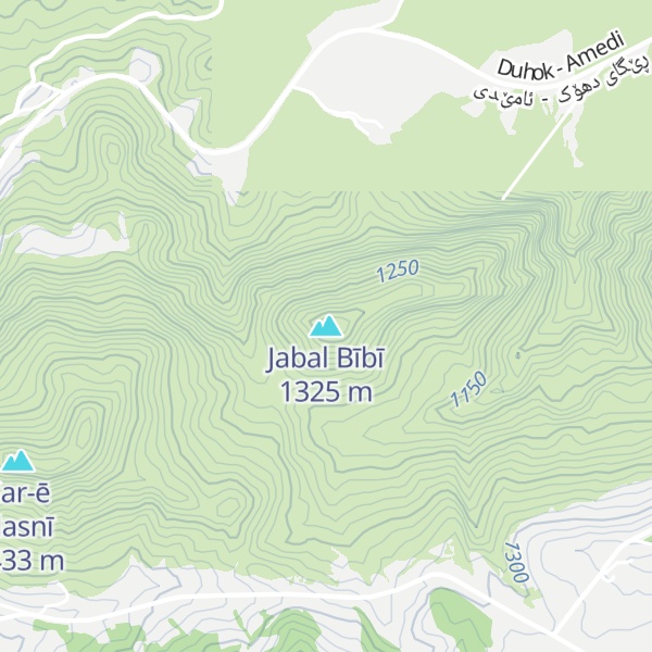 Map of Jabal Bībī