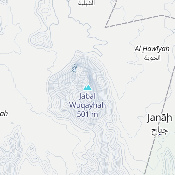 Map of Jabal Wuqayhah