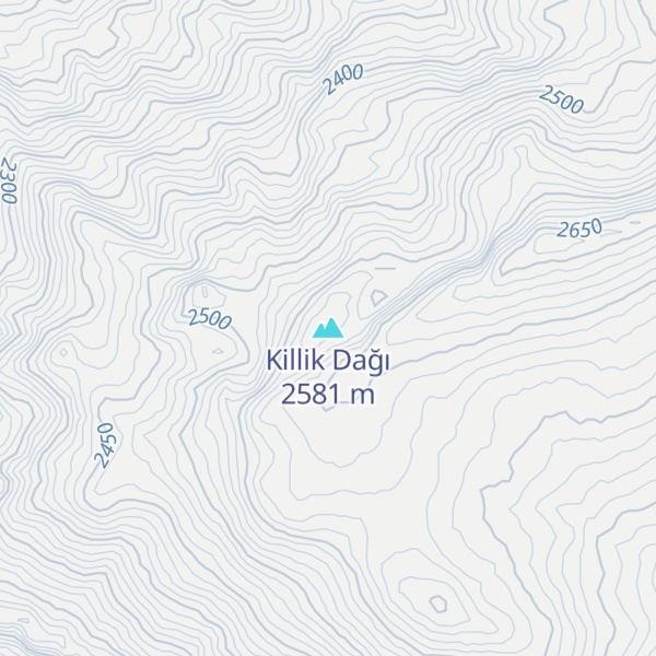 Map of Killik Dağı