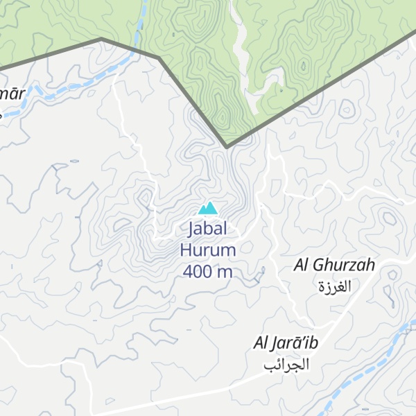 Map of Jabal Hurum