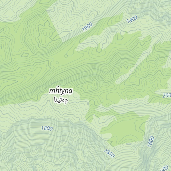 Map of Çiyayê Metîn 1900 M