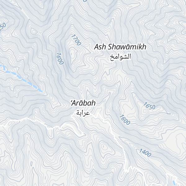 Map of Jabal al Mishwat