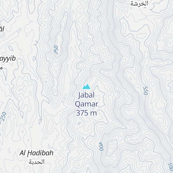 Map of Jabal Qamar