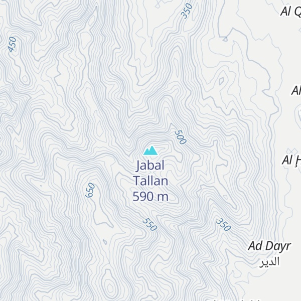 Map of Jabal Tallan