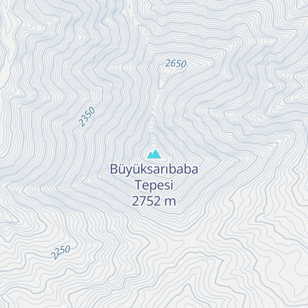 Map of Büyüksarıbaba Tepesi