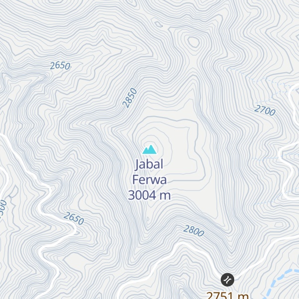 Map of Jabal Ferwa