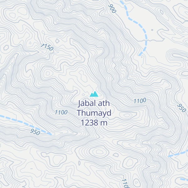 Map of Jabal ath Thumayd