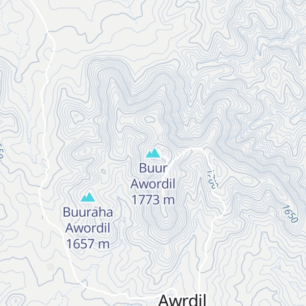 Map of Buur Awordil