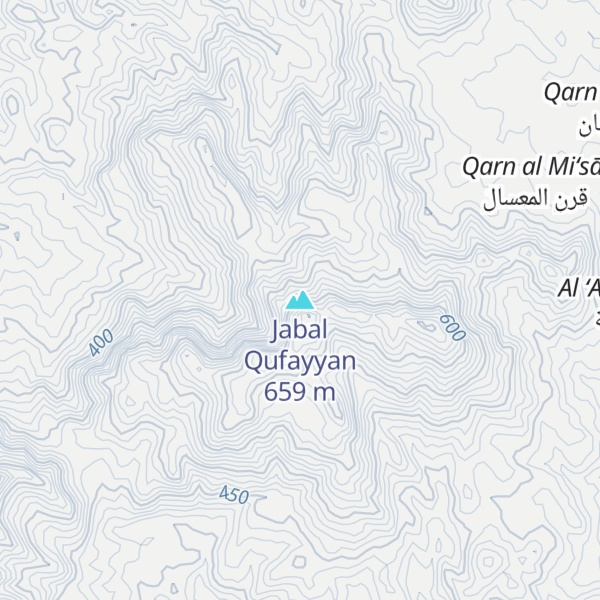 Map of Jabal Qufayyan