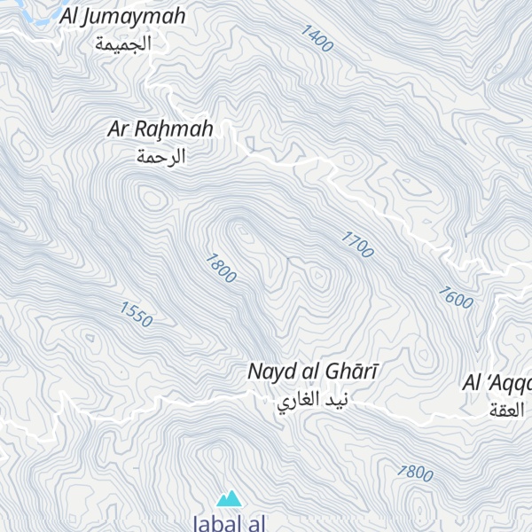 Map of Jabal al Hawdah