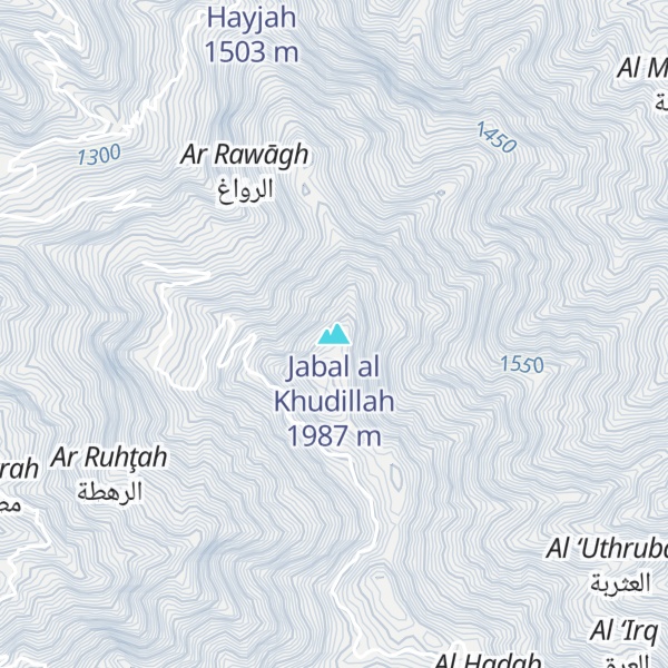 Map of Jabal al Khudillah