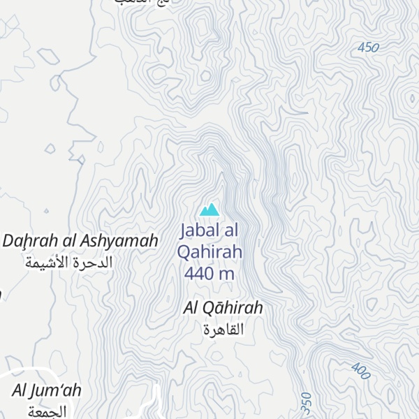 Map of Jabal al Qahirah