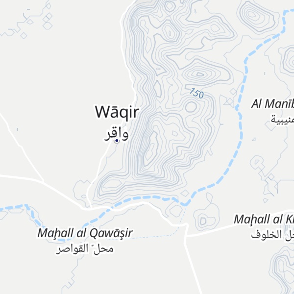 Map of Jabal Waqir