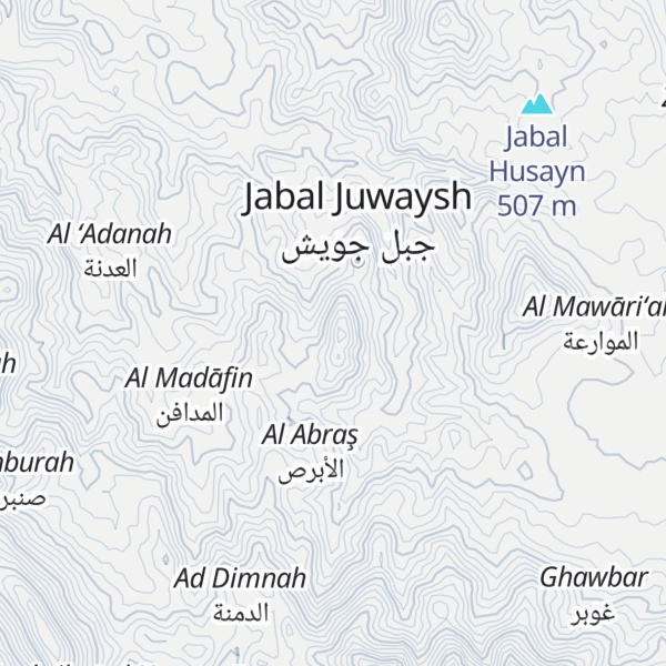 Map of Jabal Juwaysh