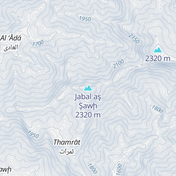Map of Jabal aş Şawḩ