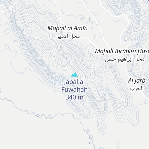 Map of Jabal al Fuwahah