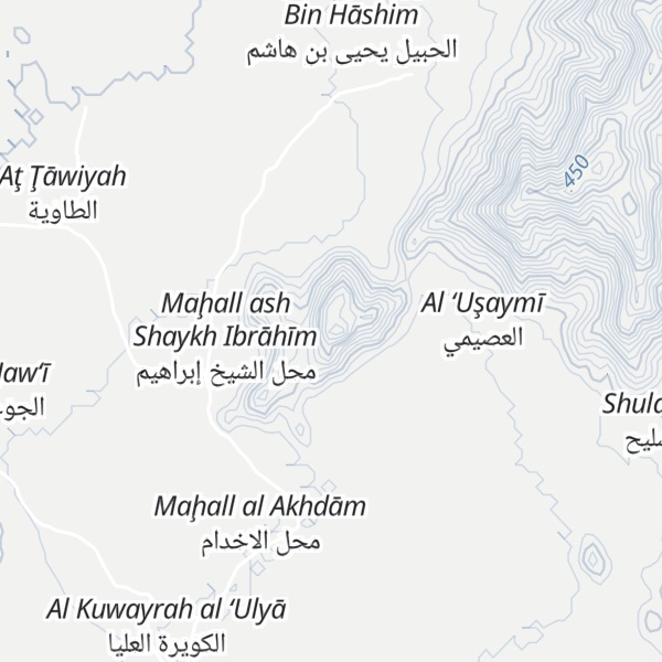 Map of Jabal al Mahariq