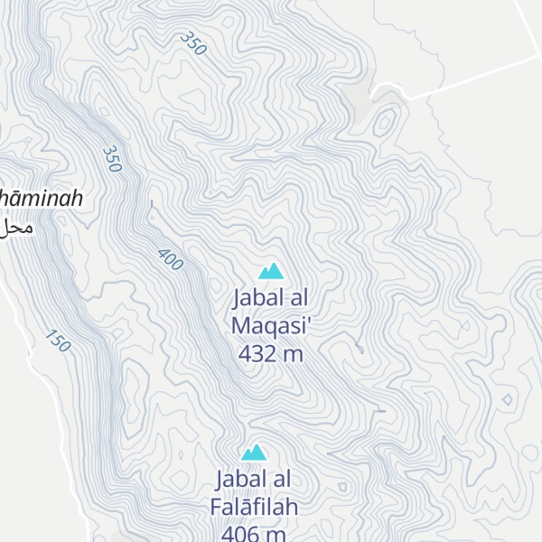 Map of Jabal al Maqasi'