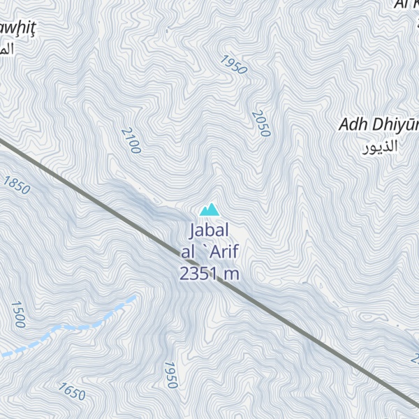 Map of Jabal al `Arif