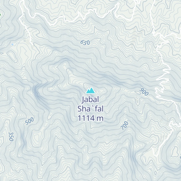 Map of Jabal Sha`fal