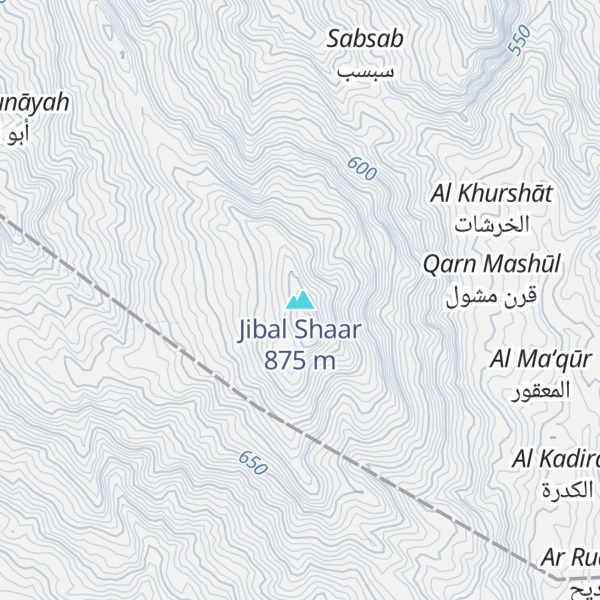 Map of Jibal Shaar
