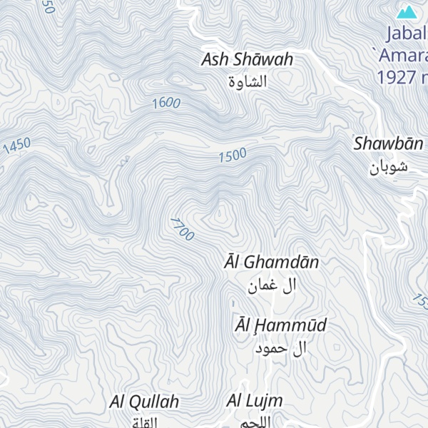 Map of Jabal al Qarn