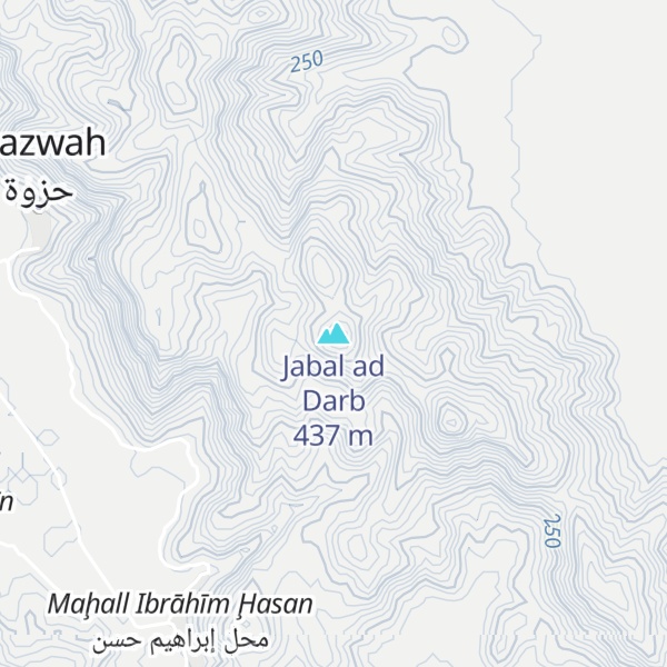 Map of Jabal ad Darb