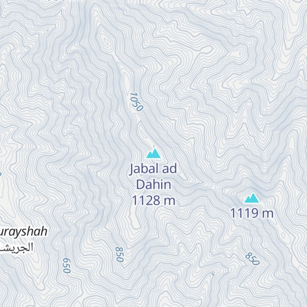 Map of Jabal ad Dahin