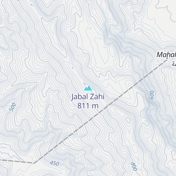 Map of Jabal Zahi