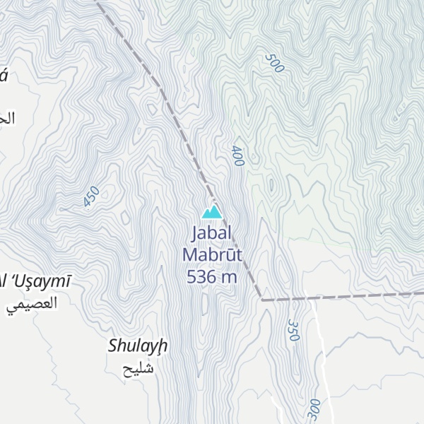Map of Jabal Mabrūt