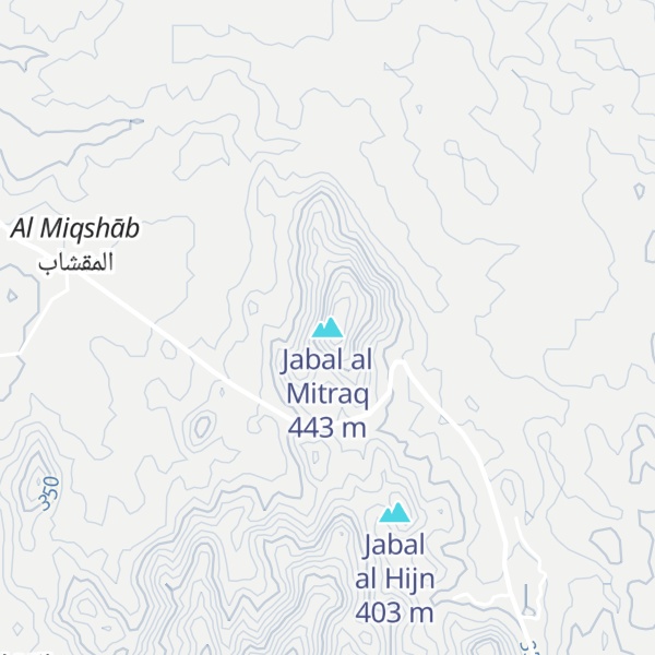 Map of Jabal al Mitraq
