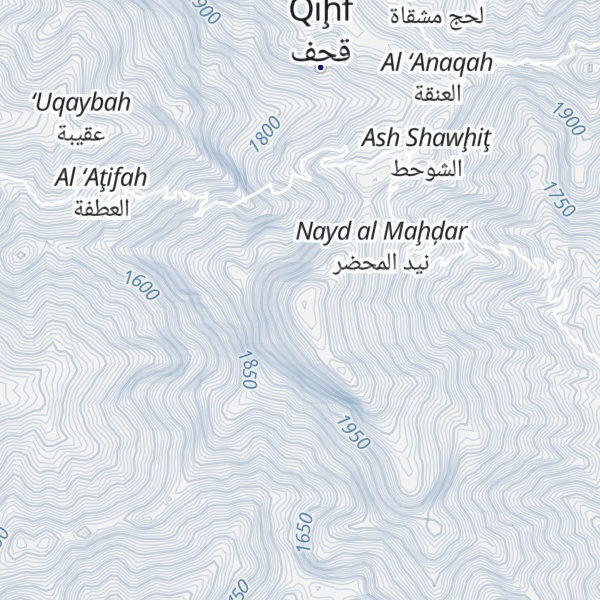 Map of Jabal Jalha'