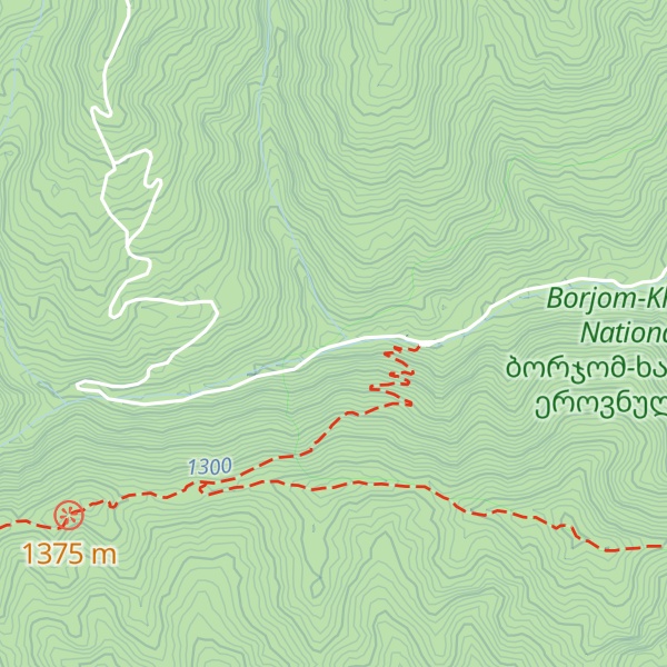 Map of Likani Touristic shelter