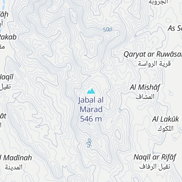 Map of Jabal al Marad