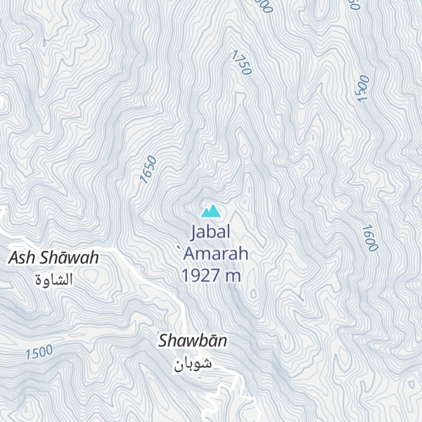 Map of Jabal `Amarah
