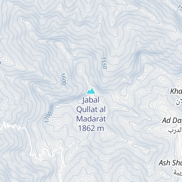 Map of Jabal Qullat al Madarat