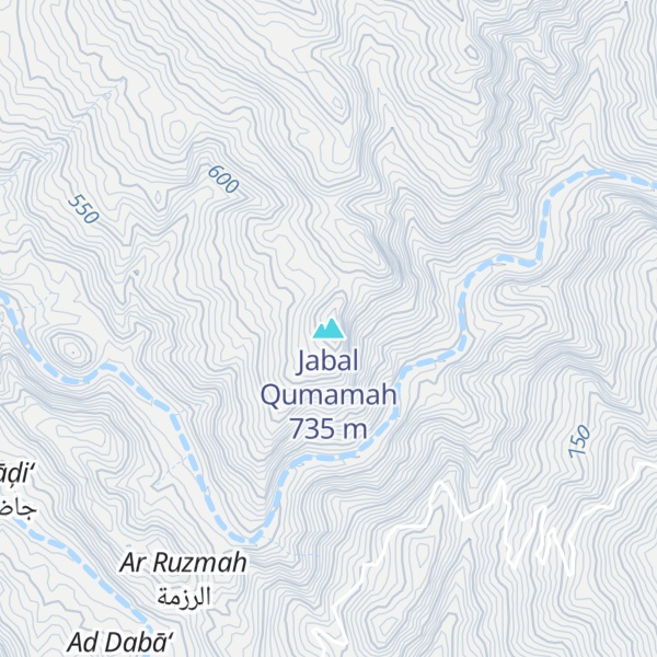 Map of Jabal Qumamah
